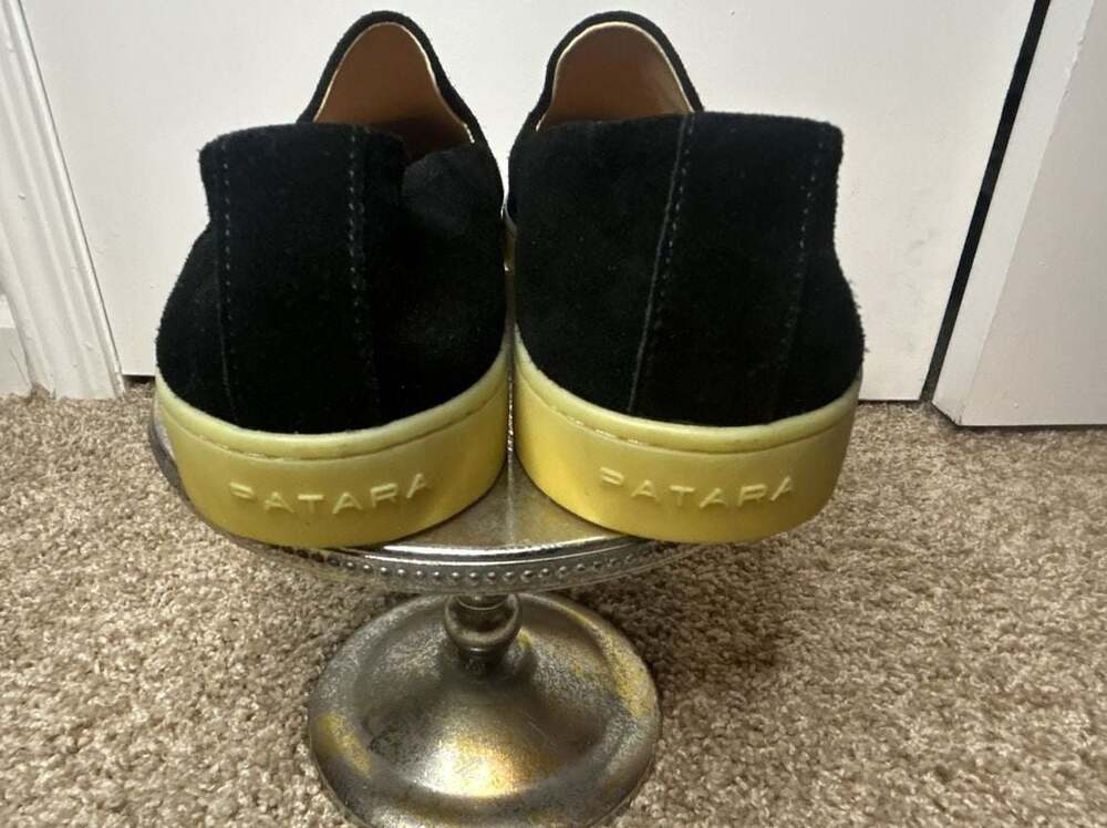 Patara Skeleton Embroidered Slip-On Shoes Black Size 12 - Picture 3 of 6
